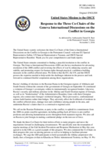 Statement by the Delegation of the United States of America in response to the address by the Co-Chairmen of the Geneva International Discussions