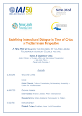 Agenda: Redefining Intercultural Dialogue in Time of Crisis: a Mediterranean Perspective