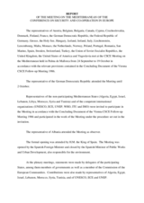 Report of the CSCE Meeting on the Mediterranean