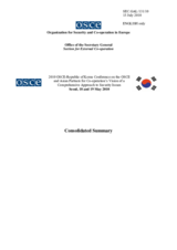 Consolidated Summary 2010 OSCE-Republic of Korea Conference