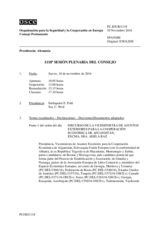 Diario de la 1118ª Sesión plenaria del Consejo Permanente 