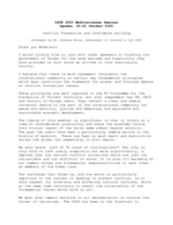 Statement by Brendan Moran, Delegation of Ireland to the OSCE, 2003 Mediterranean Seminar Statement by Brendan Moran, Delegation of Ireland to the OSCE, 2003 Mediterranean Seminar