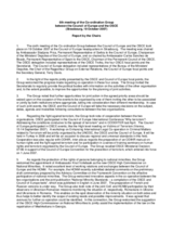 6th meeting of the Co-ordination Group between the Council of Europe and the OSCE