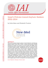 New-Med Research Network - Israel’s Policies toward Asylum-Seekers: 2002-2014 New-Med Research Network - Israel’s Policies toward Asylum-Seekers: 2002-2014