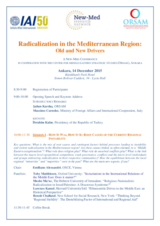 Agenda: Radicalization in the Mediterranean Region: Old and New Drivers