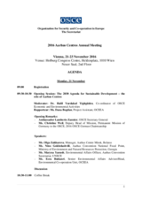 Agenda: 2016 Aarhus Centres Annual Meeting