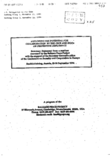 Seminar on Exploring the Potential for Collaboration by the CSCE and NGOs on Preventive Diplomacy