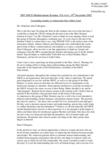 Concluding remarks of Ambassador Dan Ashbel, Israel