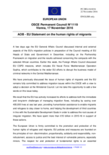 Statement by the Slovak EU Presidency on the migration policy in the European Union