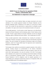Statement by the Slovak EU Presidency on the so-called agreement between the Russian Federation and Sokhumi de facto authorities on the creation of a joint group of military forces