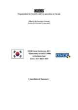 Consolidated summary of the OSCE-Korea Conference 2001: “Applicability of OSCE CSBMs in Northeast Asia”