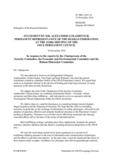 Statement by the Delegation of the Russian Federation in response to the presentations by the Chairpersons of the Security Committee; the Economic and Environmental Committee; and the Human Dimension Committee