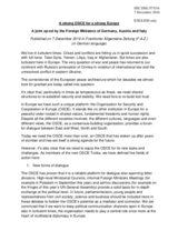 A joint op-ed by the Foreign Ministers