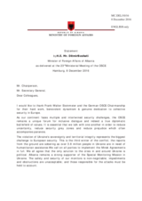 Statement by H.E. Ditmir Bushati, Minister of Foreign Affairs