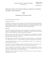 Statement by H.E. Didier Reynders, Minister for Foreign Affairs and European Affairs