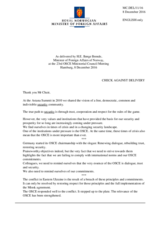 Statement by H.E. Børge Brende, Minister for Foreign Affairs 