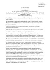 Statement by H.E.Lone Dencker Wisborg, State Secretary for Foreign Policy