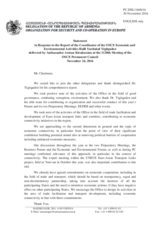 Statement by the Delegation of Armenia in response to the report by the Co-ordinator of OSCE Economic and Environmental Activities, Dr. Halil Yurdakul Yigitgüden