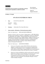 Journal de la 837ème séance plénière du Forum