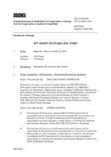 Diario de la 837ª Sesión plenaria del Foro de Cooperación en materia de Seguridad  