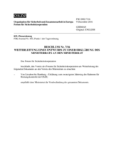 Beschluss Nr. 7/16 des Forums für Sicherheitskooperation