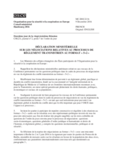 Doc 2 - Ministerial Statement on the Negotiations on the Transdniestrian Settlement Process in the "5+2" Format