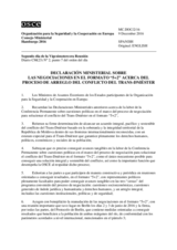 Doc 2 - Ministerial Statement on the Negotiations on the Transdniestrian Settlement Process in the "5+2" Format Doc 2 - Ministerial Statement on the Negotiations on the Transdniestrian Settlement Process in the "5+2" Format