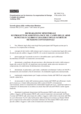 Doc 3 - Ministerial Declaration on OSCE Assistance Projects in the Field of Small Arms and Light Weapons and Stockpiles of Conventional Ammunition