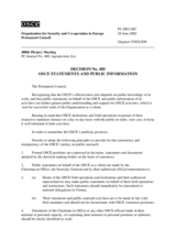 Permanent Council Decision No. 485