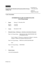 Journal der 1126. Sondersitzung des Ständigen Rates