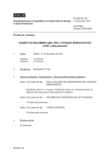 Diario de la 1126ª Sesión extraordinaria del Consejo Permanente