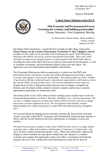 Statement by Mr. Darren Perdue, Political Officer