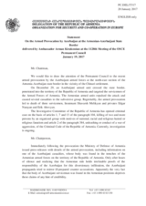 Statement by the Delegation of Armenia on the armed provocation by Azerbaijan on the Armenian-Azerbaijani State border