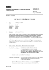 Journal de la 1128ème séance plénière du Conseil