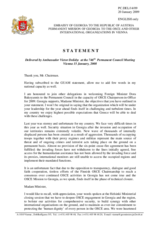 Statement by the Delegation of Georgia in response to the address by the Chairperson-in-Office, Minister of Foreign Affairs of Greece, H.E. Dora Bakoyannis 