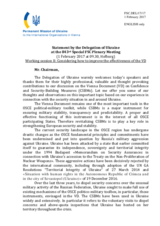 Statement by the Delegation of Ukraine on how to improve the effectiveness of the Vienna Document