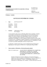 Journal de la 1129ème séance plénière du Conseil