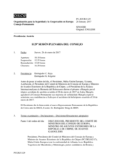 Diario de la 1129ª Sesión plenaria del Consejo Permanente 