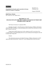 Forum for Security Co-operation Decision No. 1/17