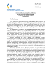 Statement by the Delegation of Ukraine on the situation in and around Ukraine