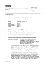 Journal der 1133. Plenarsitzung des Ständigen Rates 