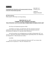 Beschluss Nr. 1/17 des Forums für Sicherheitskooperation