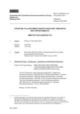 MC(23).JOUR/2 - Second Day of the 23rd Meeting of the Ministerial Council 