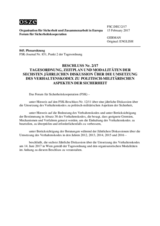 Beschluss Nr. 2/17 des Forums für Sicherheitskooperation