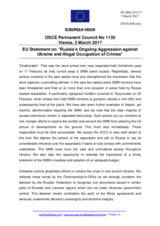 Statement by the Maltese EU Presidency on the Russia’s ongoing aggression against Ukraine and illegal occupation of Crimea