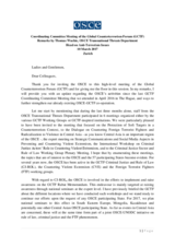 Remarks at the Eleventh Coordinating Committee Meeting of the Global Counterterrorism Forum (GCTF) Remarks at the Eleventh Coordinating Committee Meeting of the Global Counterterrorism Forum (GCTF)