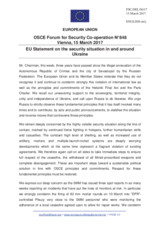 Statement by the Maltese EU Presidency on the situation in and around Ukraine