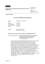 Journal der 1135. Plenarsitzung des Ständigen Rates 