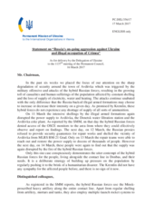 Statement by the Delegation of Ukraine on the Russia’s ongoing aggression against Ukraine and illegal occupation of Crimea