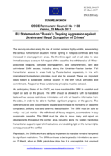 Statement by the Maltese EU Presidency on the Russia’s ongoing aggression against Ukraine and illegal occupation of Crimea